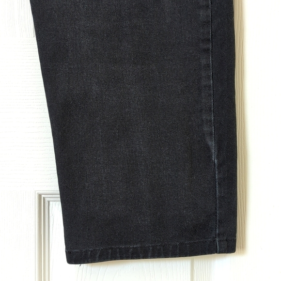 Liz Claiborne 90's Vintage High Waisted Relaxed Fit Straight Leg Jeans Black 12 - Picture 14 of 14